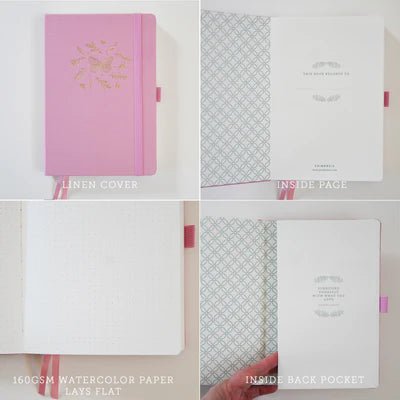 Primrosia Blushing Pink Dot Grid Notebook - Pure Apotheca
