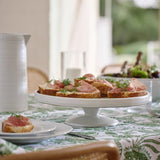 PROVENCE CAKE STAND WHITE D33.5X9.5CM - Pure Apotheca