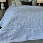 Provence Damask White King Single/Double Bedspread Set - Pure Apotheca