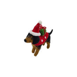 Puppy Carrying Present Felt Figurine - Pure Apotheca