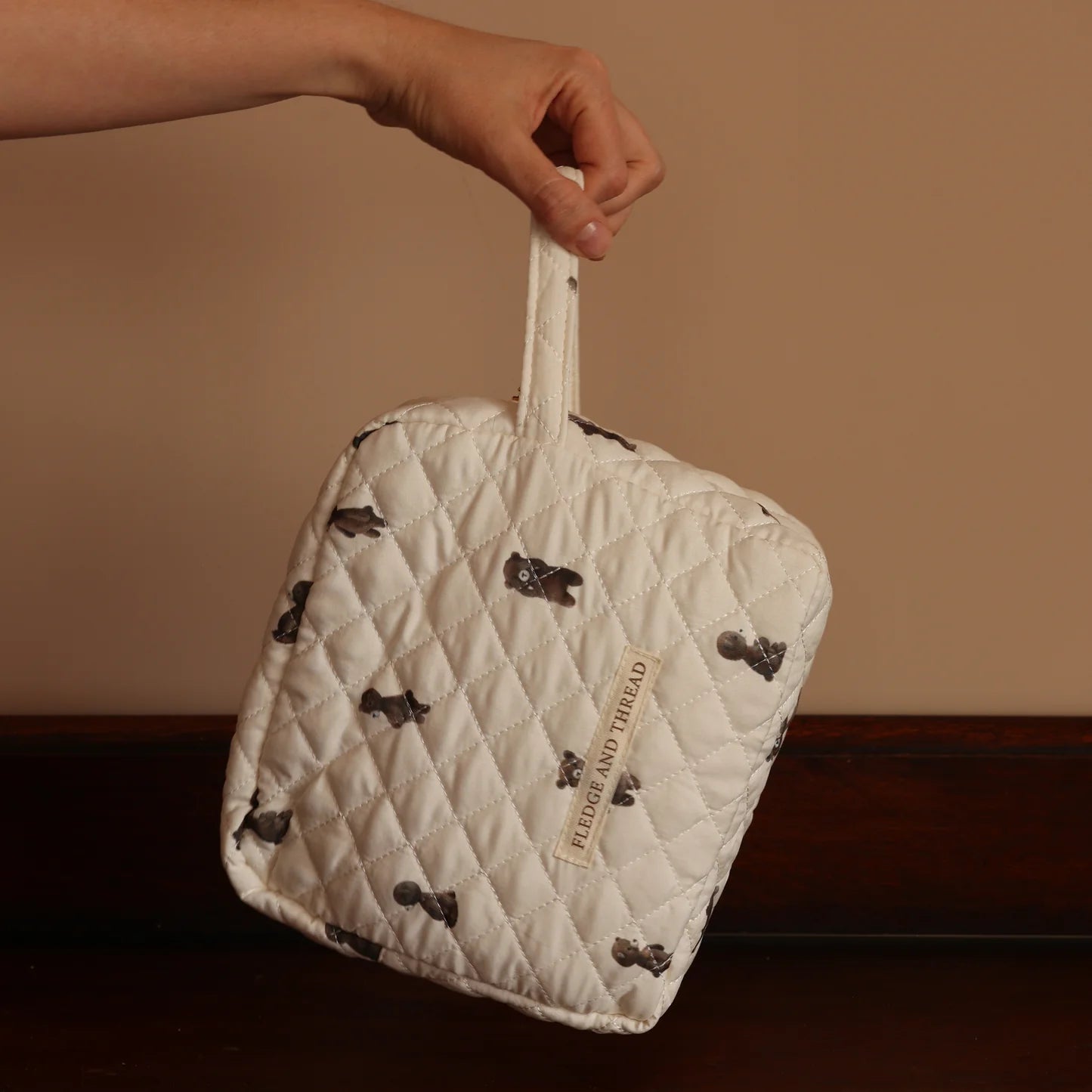 Quilted Change Bag Teddy Bear - Pure Apotheca