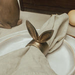 Rabbit Ears Napkin Ring Antique Brass - Pure Apotheca