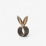 Rabbit Ears Napkin Ring Antique Brass - Pure Apotheca