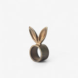Rabbit Ears Napkin Ring Antique Brass - Pure Apotheca