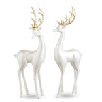 RAZ 16.25" Pearl Deer Christmas Figurine - Pure Apotheca