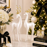 RAZ 16.25" Pearl Deer Christmas Figurine - Pure Apotheca