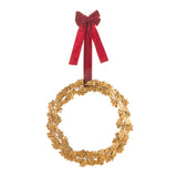 RAZ 19" Gold Metal Leaf Wreath - Pure Apotheca