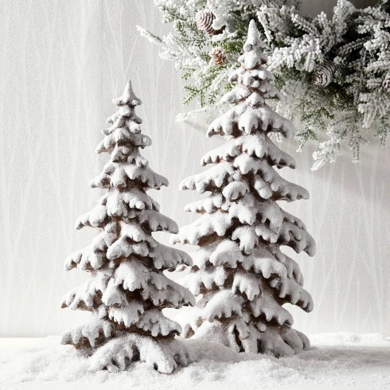 RAZ 20" Snowy Woodland Trees Set/2 - Pure Apotheca