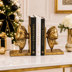 RAZ 8" Gold Bow Book Ends - Pure Apotheca