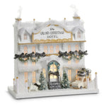 Raz Bows & Baubles Lighted Paper Christmas Hotel 13" - Pure Apotheca