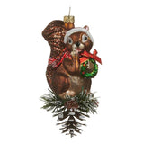 RAZ Glass Squirrel Ornament 7" - Pure Apotheca