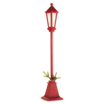 RAZ Light Up LED Red Distressed Lamppost 91cm - Pure Apotheca