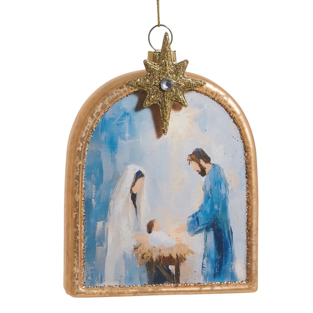 RAZ Newborn King Holy Family Arch Hanging Ornament 11.4cm/4.5" - Pure Apotheca