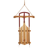 RAZ Red Wood Distressed Christmas Santa Sled 24"/60cm - Pure Apotheca