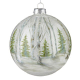 RAZ Winterfolk Birch Forest Ball Bauble 11.5cm/4.5" - Pure Apotheca