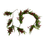 RED BERRY & GREEN PINE GARLAND 180CM - Pure Apotheca