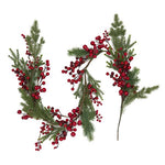 Red Berry & Pine Needle Garland 150cm - Pure Apotheca