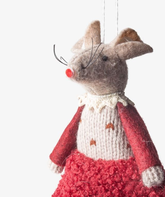 Red Edna Mouse Hanging - Pure Apotheca