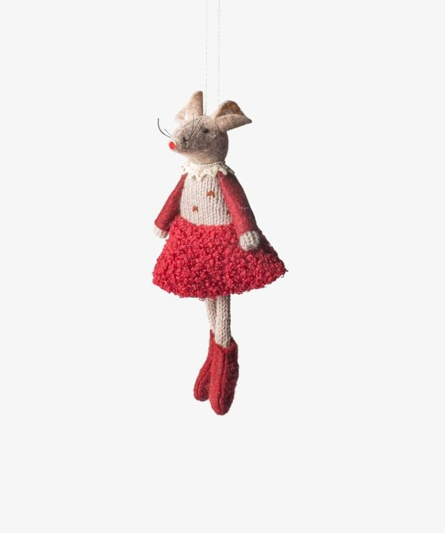 Red Edna Mouse Hanging - Pure Apotheca