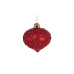 RED EMBELLISHED BEAD ONION BAUBLE - Pure Apotheca