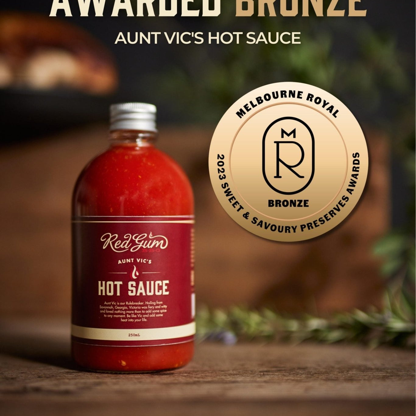 Red Gum BBQ Aunt Vic’s Hot Sauce 280ml - Pure Apotheca