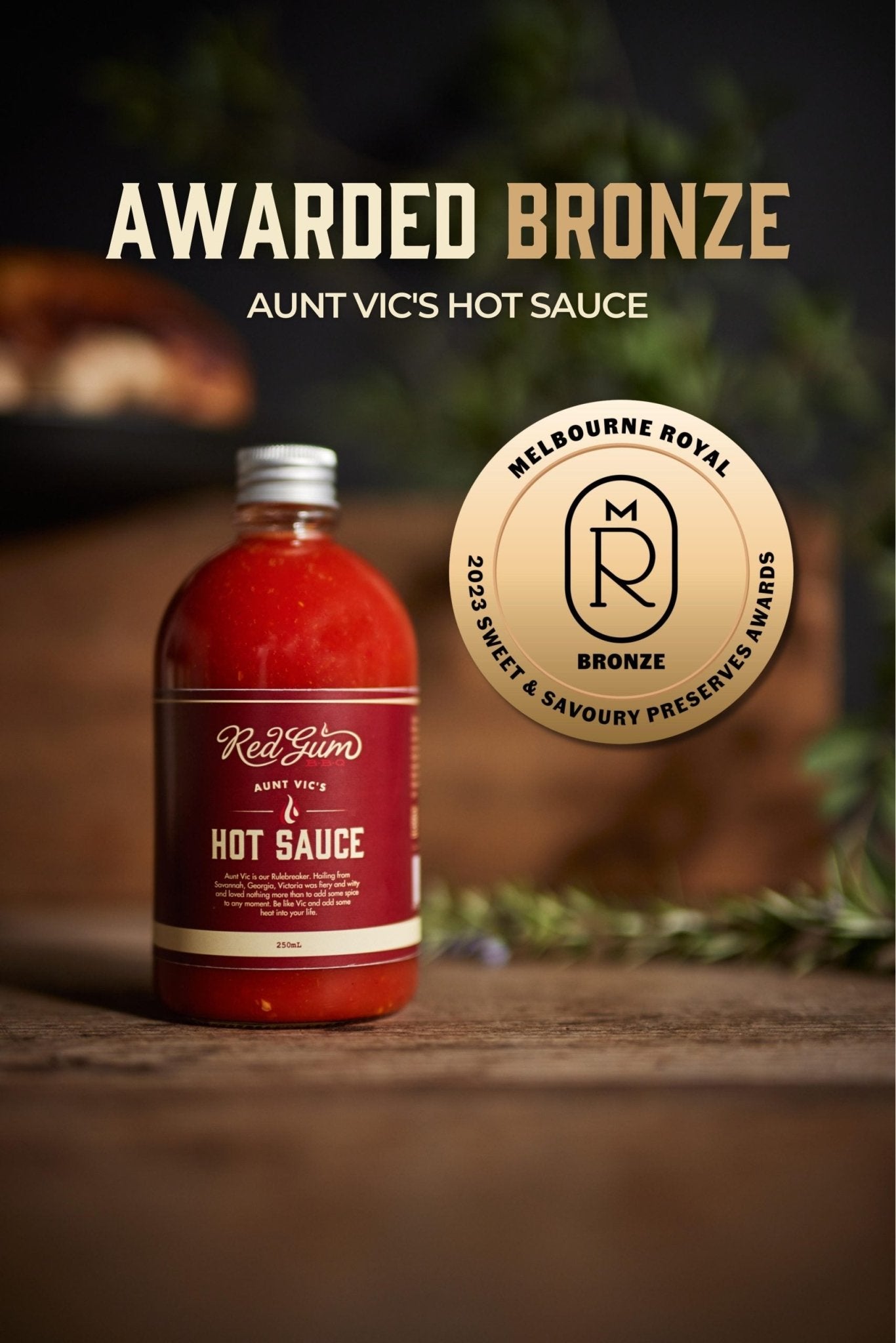 Red Gum BBQ Aunt Vic’s Hot Sauce 280ml - Pure Apotheca