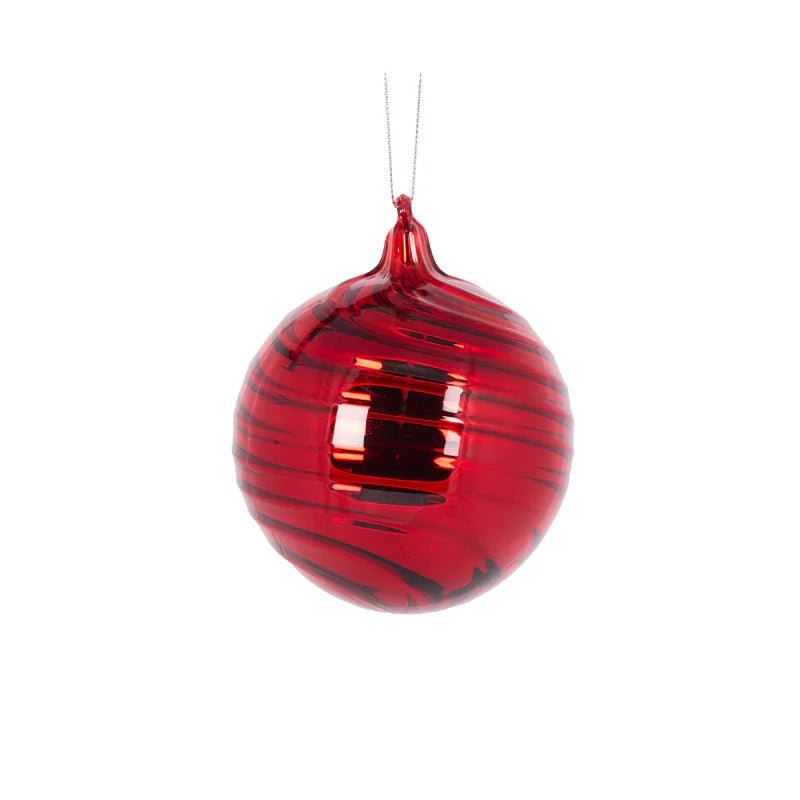 RED PEARLESCENT SWIRL BAUBLE - Pure Apotheca