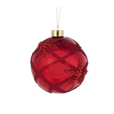 RED QUILTED BEAD BAUBLE - Pure Apotheca
