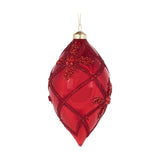 RED QUILTED BEAD DROP BAUBLE - Pure Apotheca