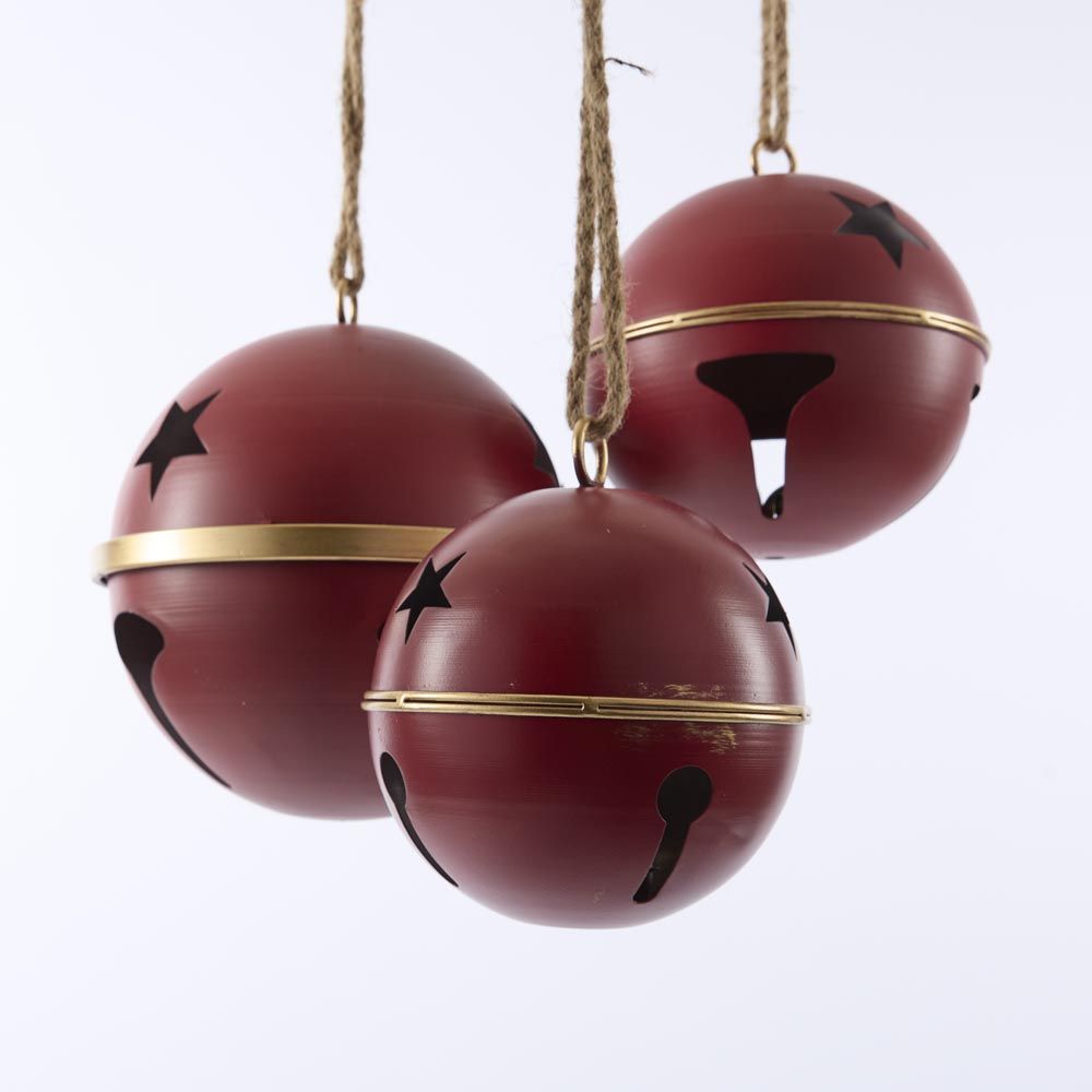 Red Round Star Bell Large - Pure Apotheca