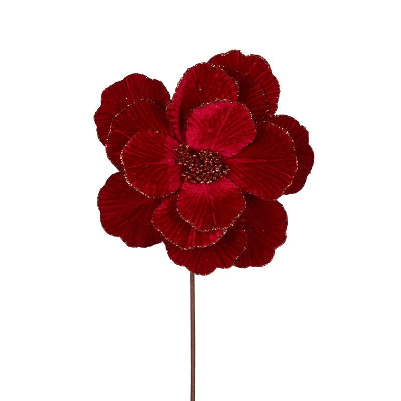RED SIMPLE LAYERED VELVET FLOWER - Pure Apotheca