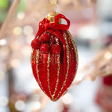 Red Striped Long Drop Hanging - Pure Apotheca