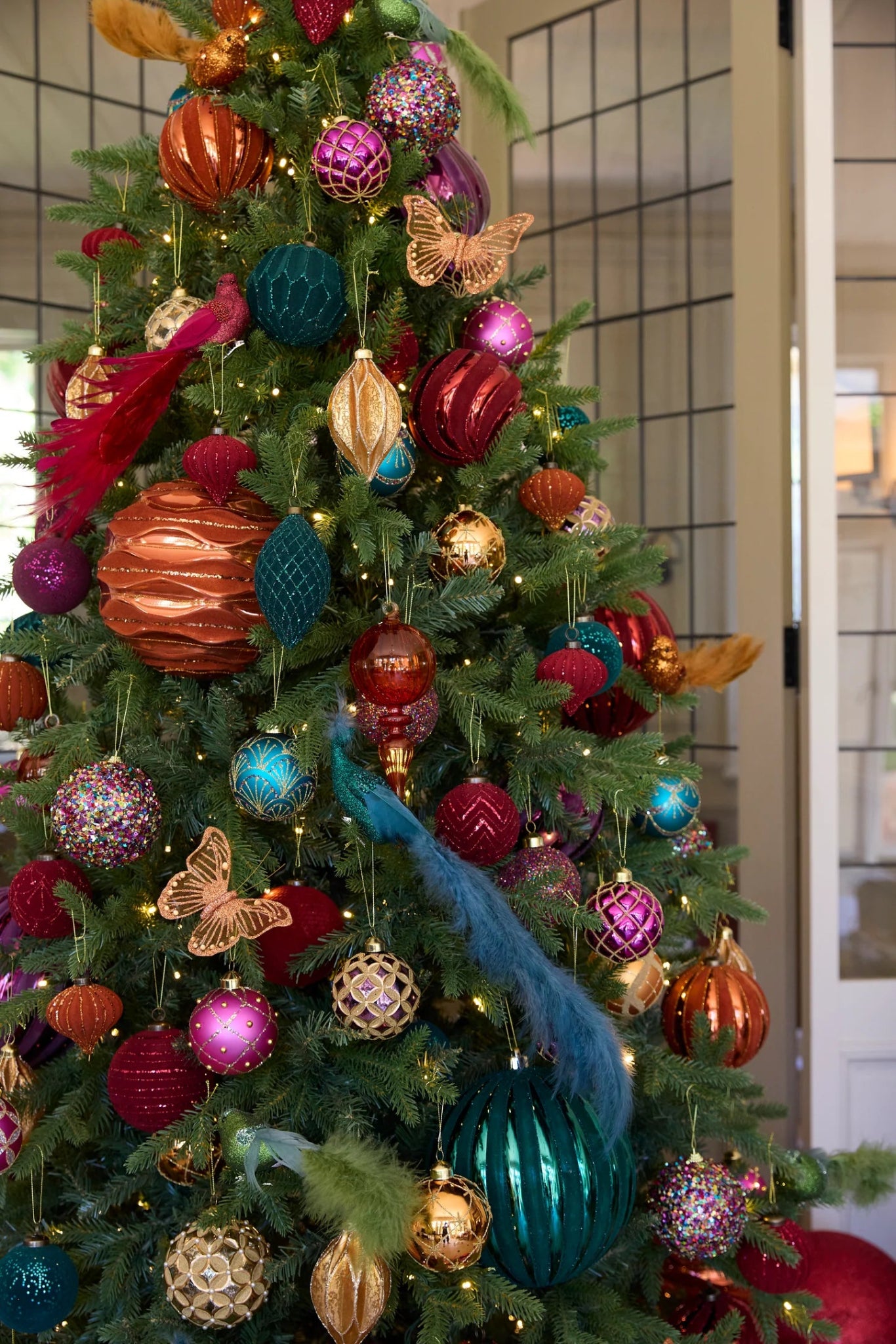 RED VELVET RIBBED ONION BAUBLE - Pure Apotheca