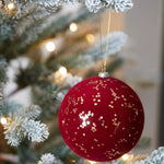 RED VELVET SPECKLE BAUBLE - Pure Apotheca