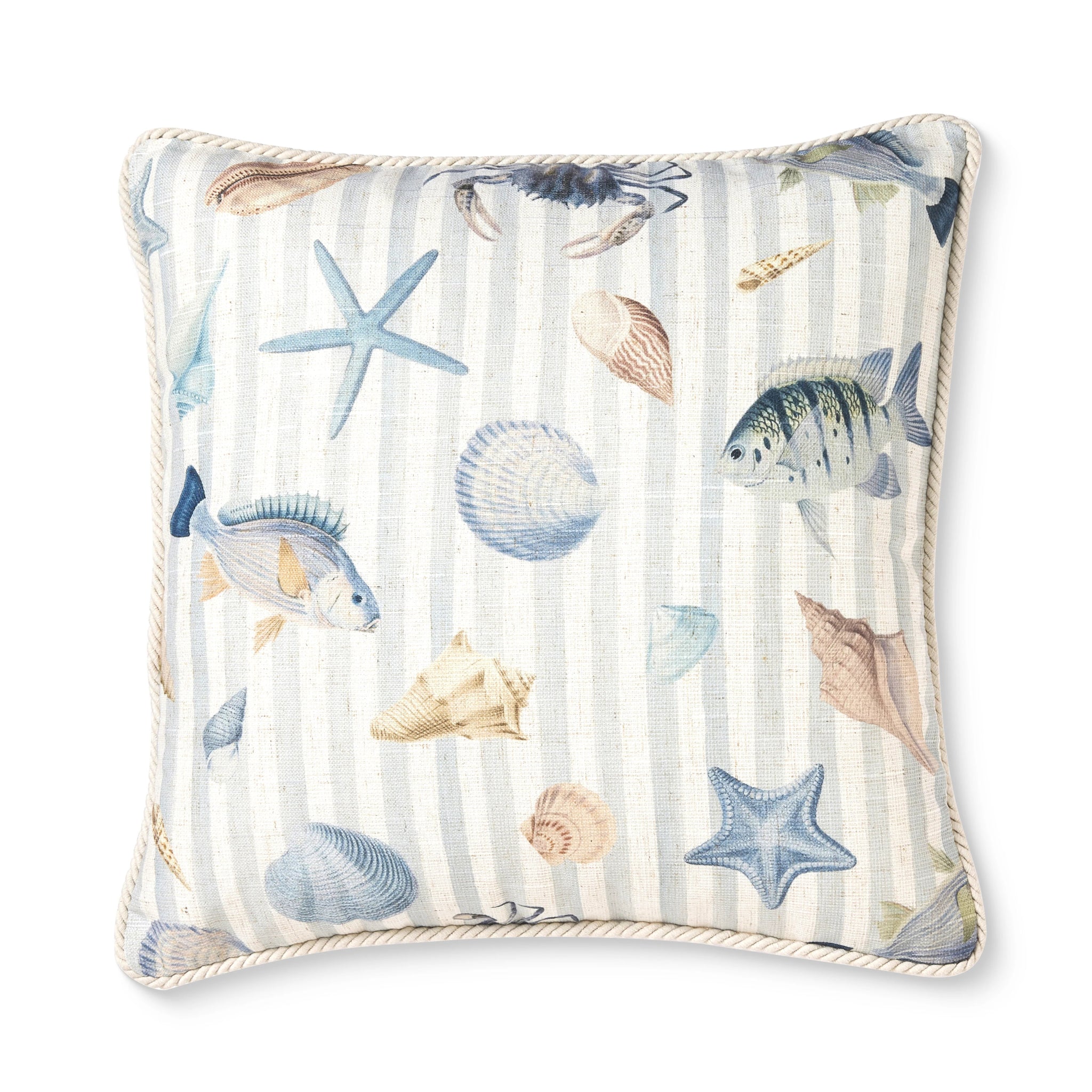REEF STRIPE BLUE CUSHION 50CM - Pure Apotheca