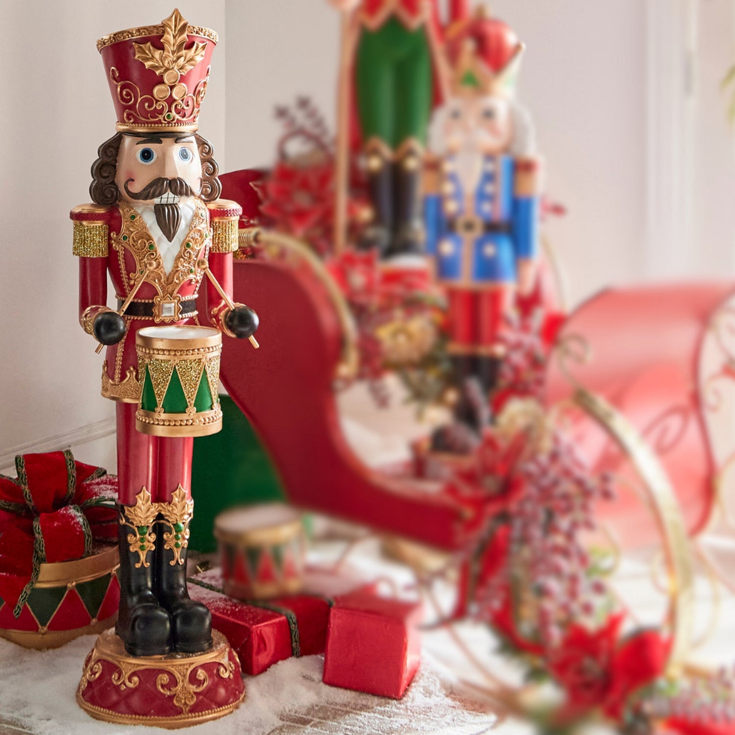 Regal Exquisite Drumming Nutcracker 122CM - Pure Apotheca