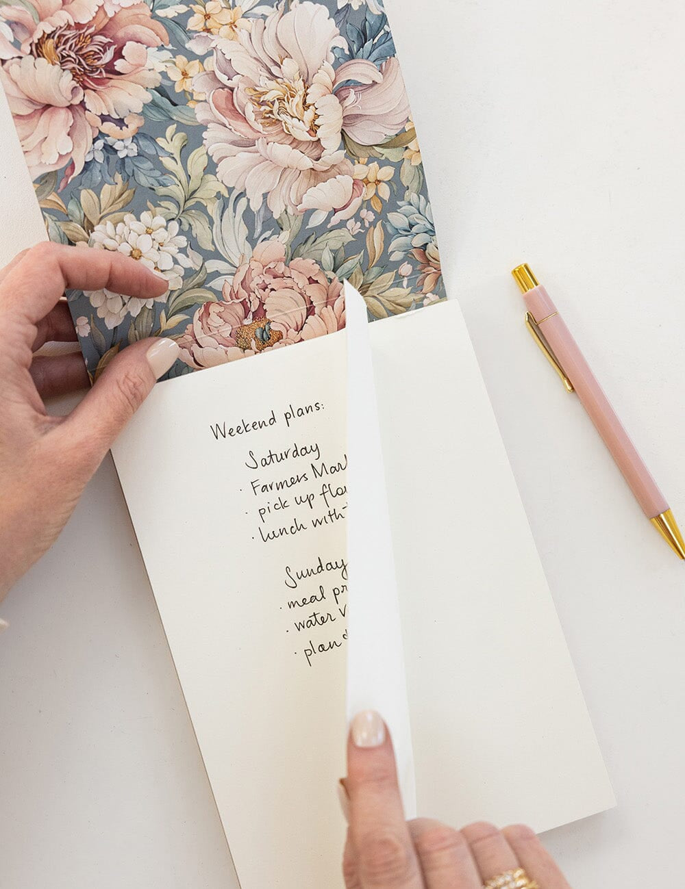 Regency Blooms Notepad Desktop Jotter - Pure Apotheca