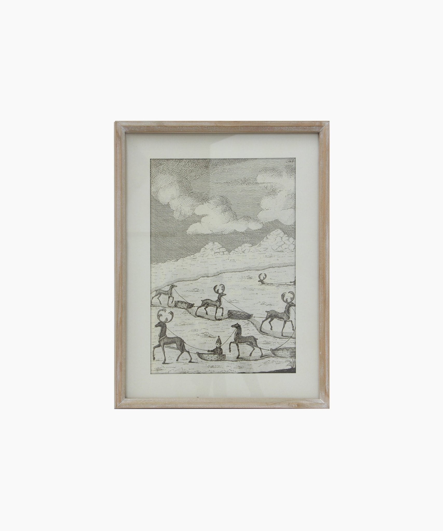 Reindeer Sleigh Scene Multiple Wall Art - Pure Apotheca