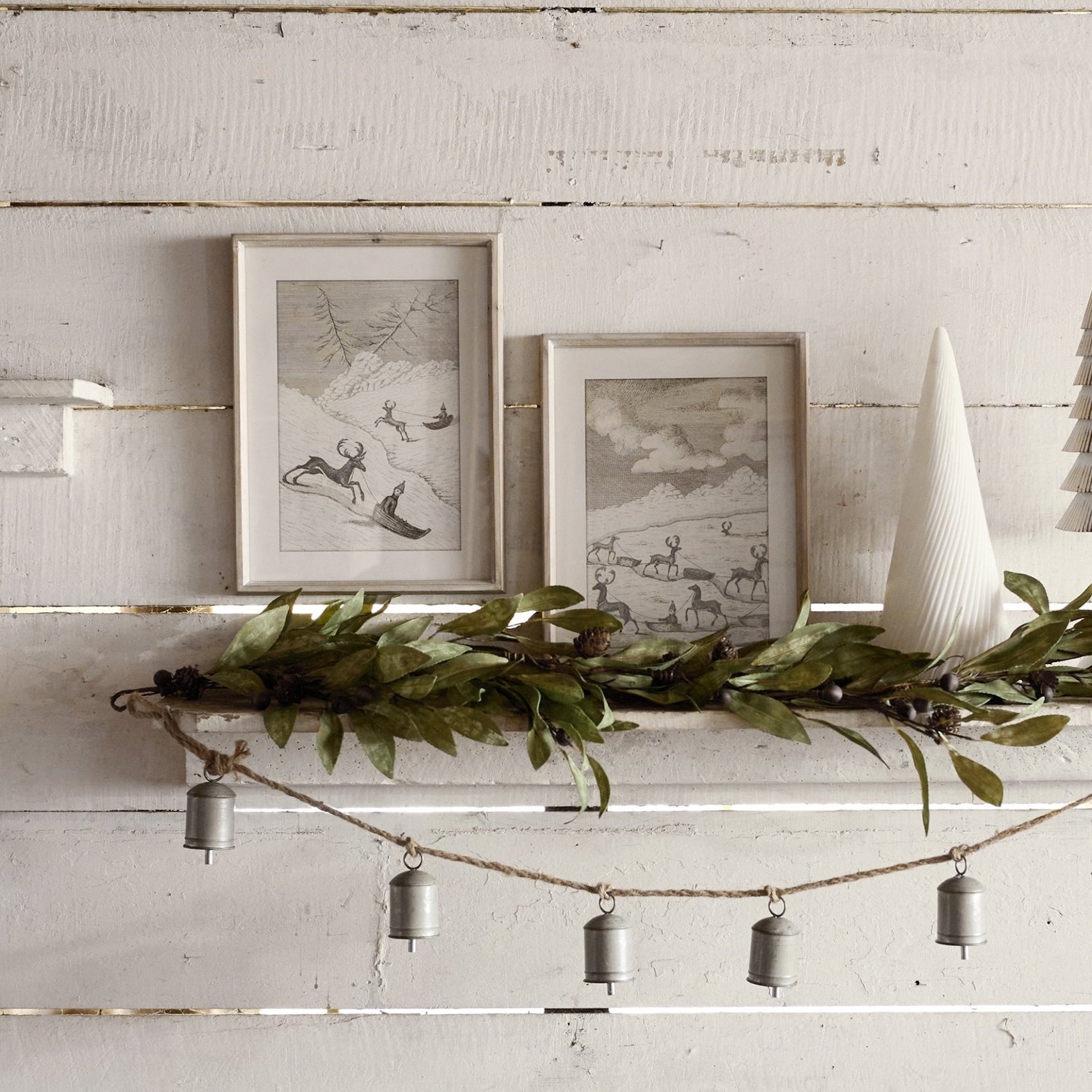 Reindeer Sleigh Scene Multiple Wall Art - Pure Apotheca
