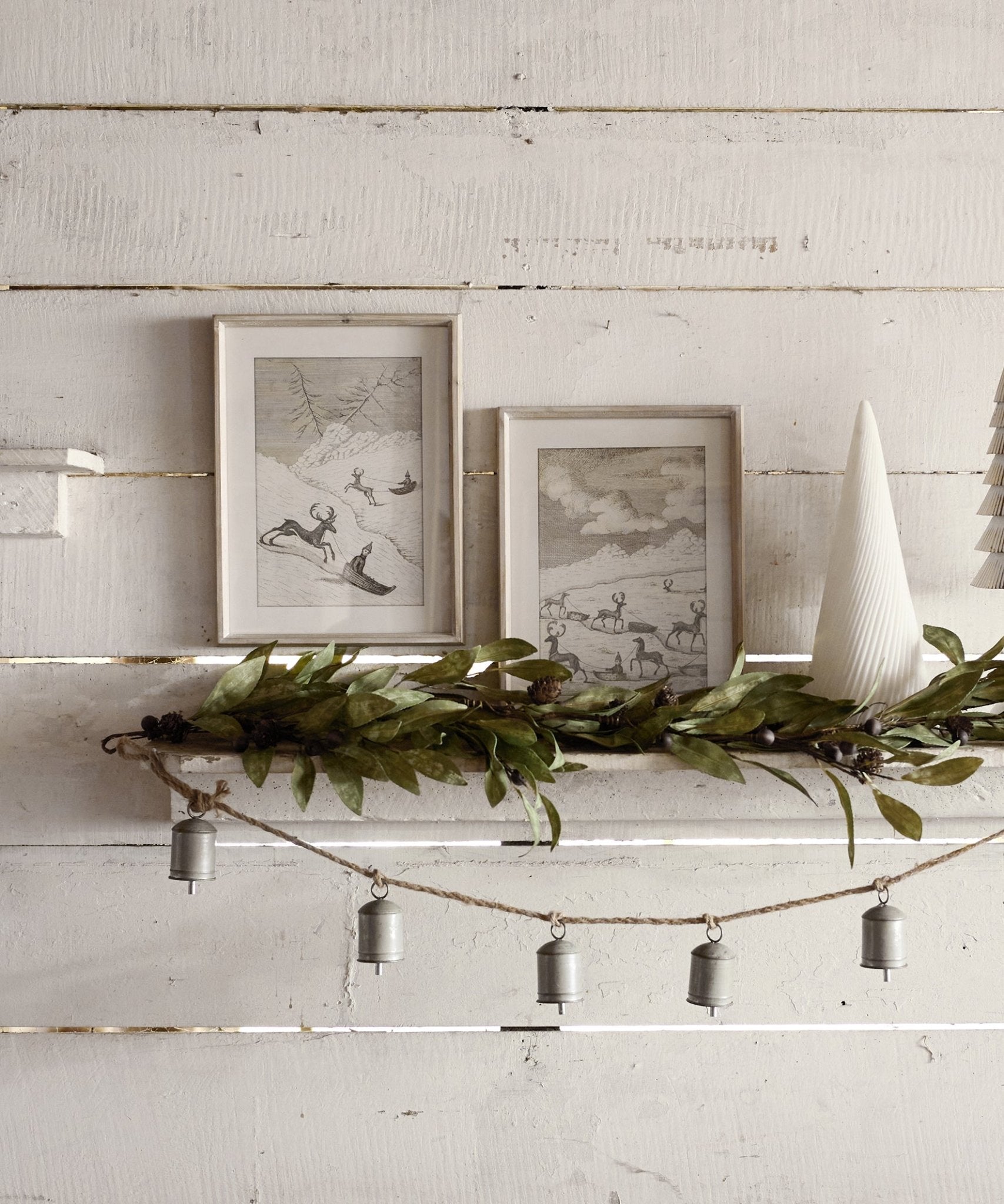 Reindeer Sleigh Scene Multiple Wall Art - Pure Apotheca