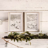 Reindeer Sleigh Scene Wall Art - Pure Apotheca