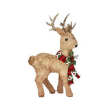 Reindeer/Scarf Standing Mix 27x46cm Nat - Pure Apotheca