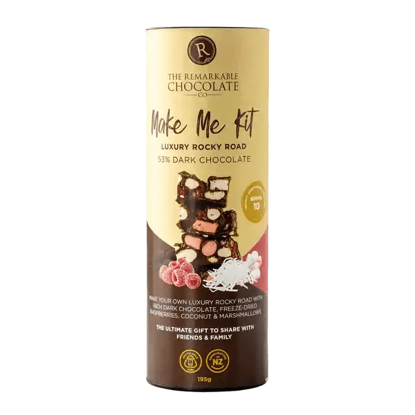 Remarkable Chocolate Make Me Luxury Rocky Road Dark Raspberry 195g - Pure Apotheca