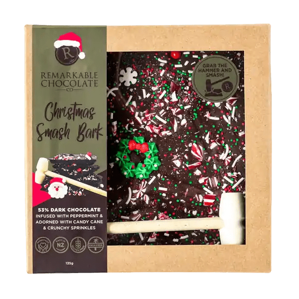Remarkable Chocolate Smash Bark Candy Cane Christmas 135g - Pure Apotheca