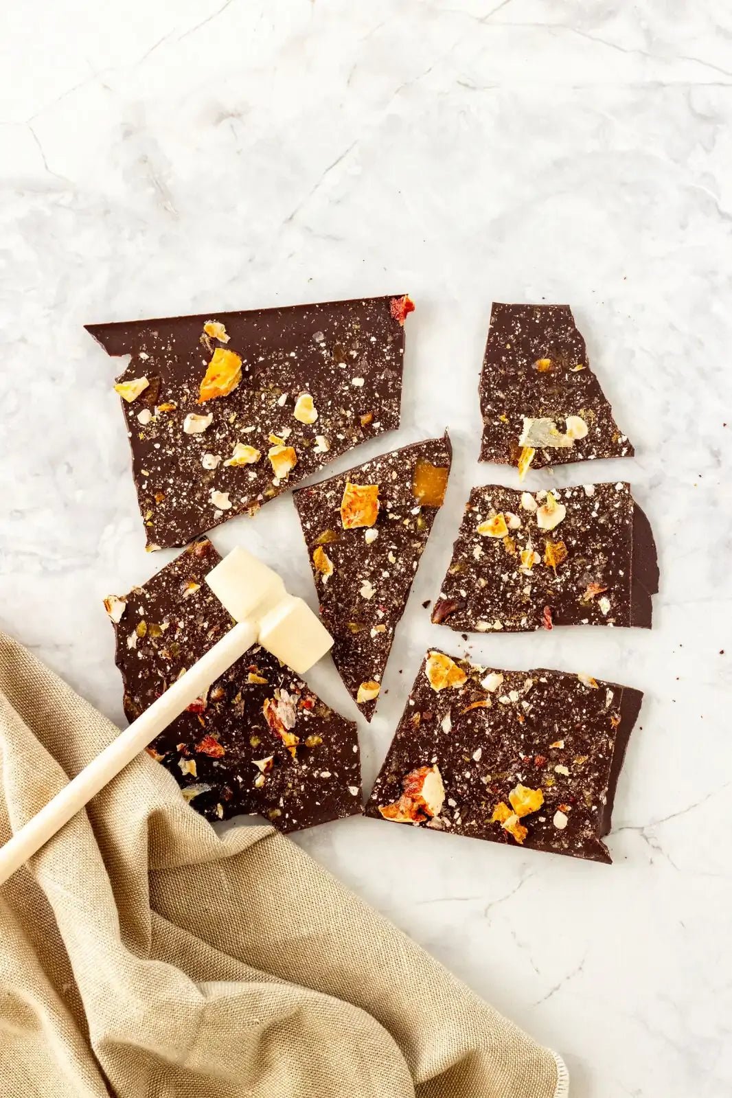 Remarkable Chocolate Smash Bark Luxury Hazelnut & Orange 135g - Pure Apotheca