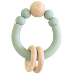 Remy Beechwood Silicone Teether Ring - Sage - Pure Apotheca