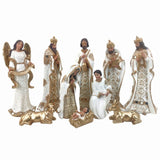 RESIN CHAMPAGNE NATIVITY SET/10 - Pure Apotheca