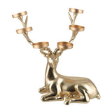 RESIN LYING DEER CANDLE HOLDER GOLD - Pure Apotheca