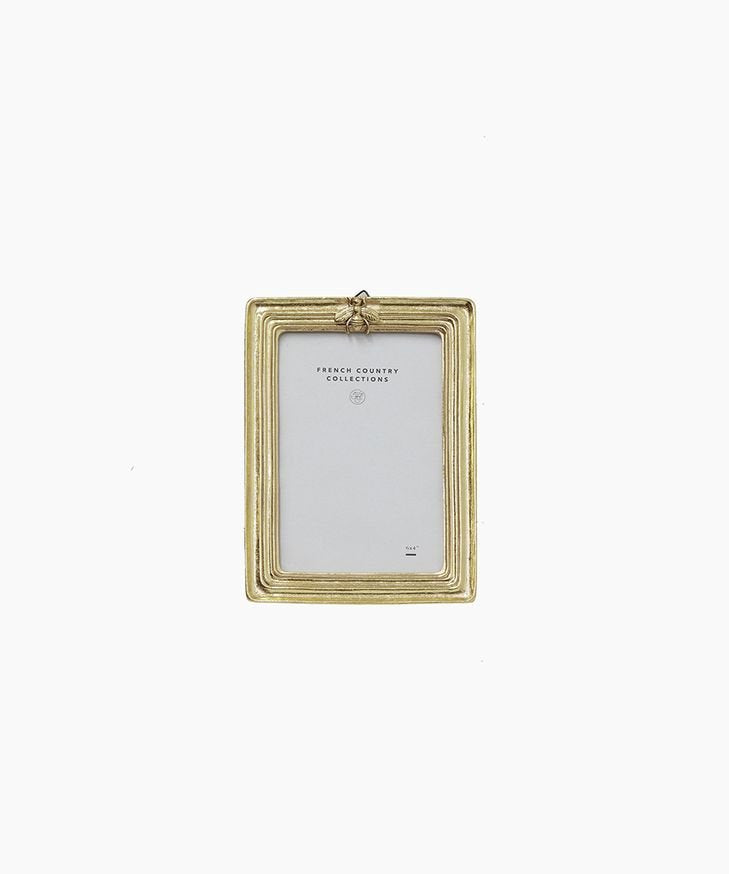 Ribbed Bee Frame Gold 4x6” - Pure Apotheca