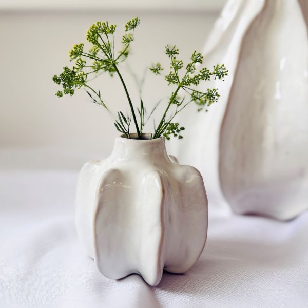 Rise Ribbed Vase Small d9xh10 - Pure Apotheca